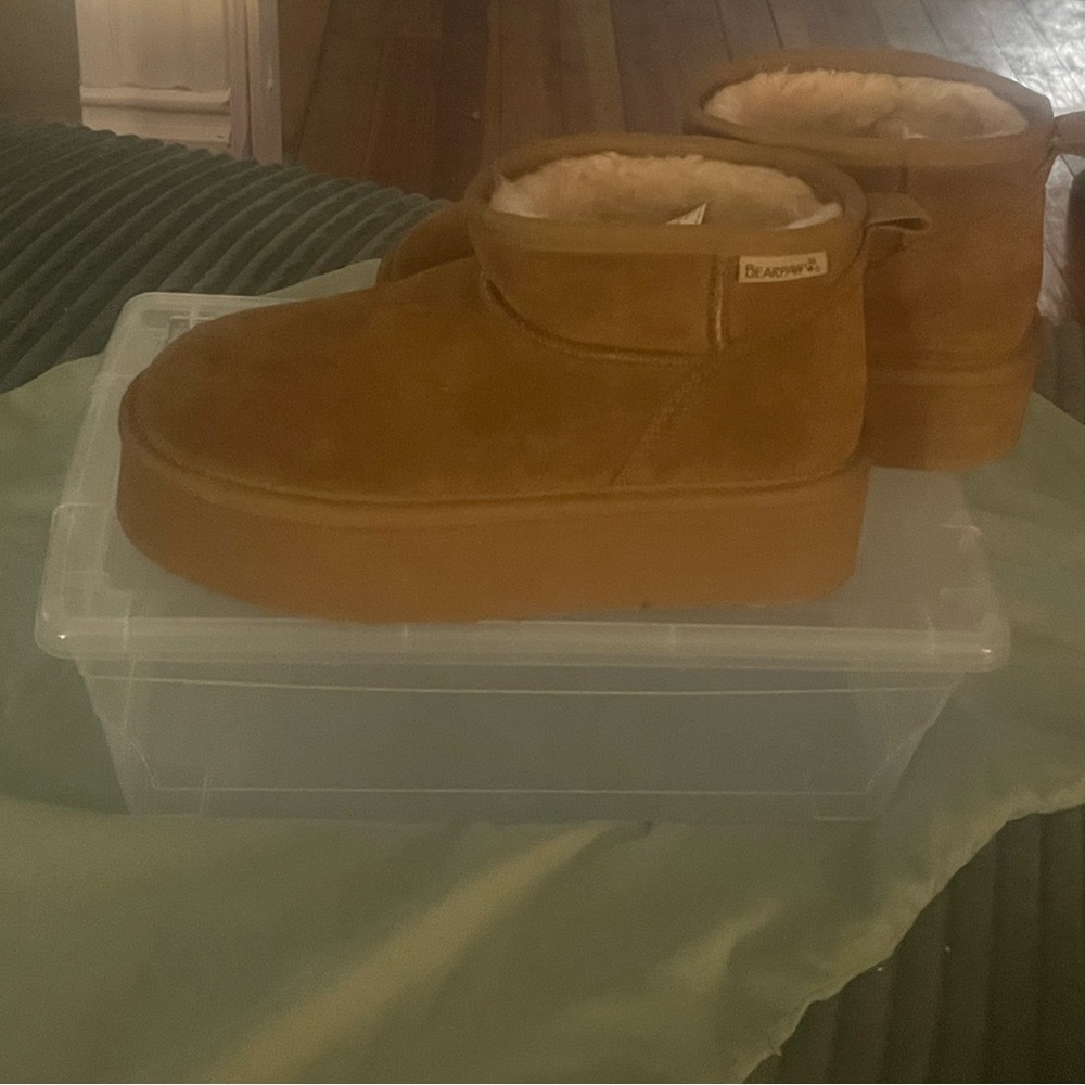 BearPaw Kids Brown Slippers
